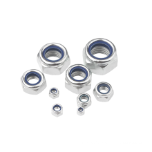 stainless steel nylocs nut M6 M8 M10 lock nylock nut